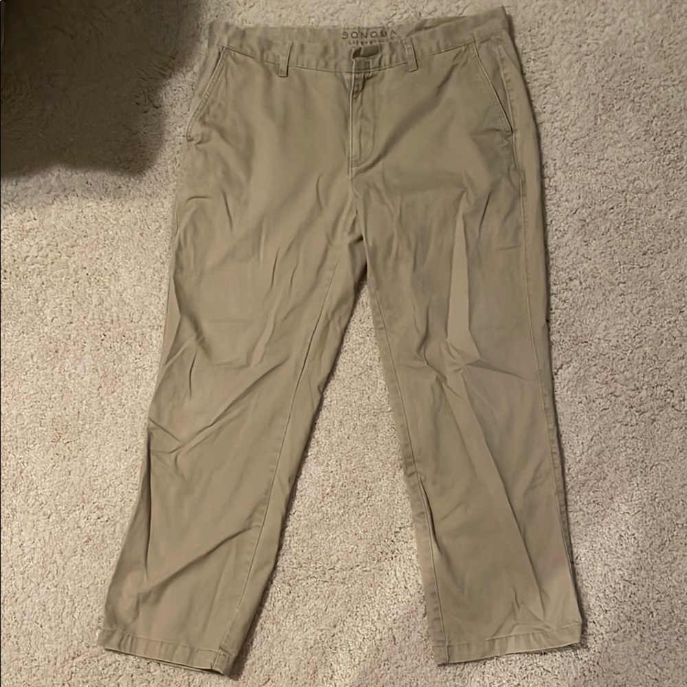 Sonoma Tan Chino Pants Classic Style